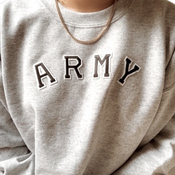 custom ARMY crewneck sweatshirt | unisex | support our troops 🇺🇸 - Picture 3 of 4
